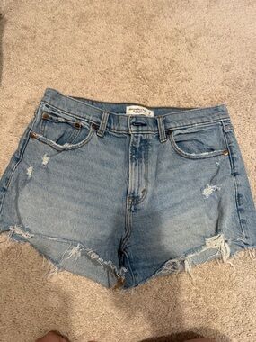 Abercrombie & Fitch Light Blue Denim Shorts